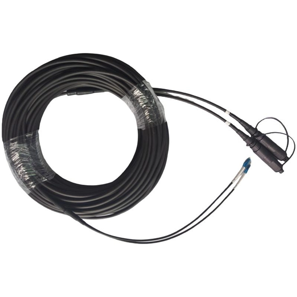 Building a house under a fiber optic cable